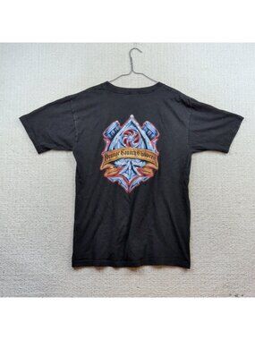 Vintage Orange County Choppers T Shirt Men’s L Black Biker Motor New York Y2K
